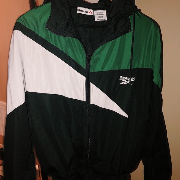 green and white adidas jacket